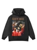 Stewell Kanye Marca de moda de alta calle europea y americana Sudadera con capucha retro americana lavada desgastada Sudadera con capucha para hombre
