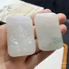 Colgante de Joyería para Orejas de Jade Verde Natural de Tianshan de Xinjiang, Colgante de Jade Lindo con Forma de Gato para Niñas, En Stock