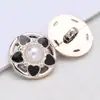 Botones Plásticos Electroplateados al por Mayor para Abrigos de Peluche y Camisas de Mujer, Botones Redondos de Perla Diamantada de Alta Gama Estilo Pequeño Fragancia