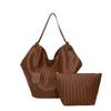 Bolso Tejido de Moda para Mujer, Bolso Tote Casual de Hombro y de Mano, Bolso Tipo Barco Nuevo de Verano, Bolso de Hombro Trendy con Temperamento