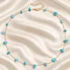 Joyería transfronteriza europea y americana ins color playa collar de grava natural irregular collar collar cadena clavícula femenina al por mayor