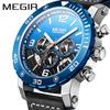 [Reloj de Pulsera para Hombre Meger Cronógrafo Deportivo Multifuncional Calendario Luminoso Resistente al Agua Shi Ying] Modelo: 2084G