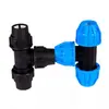 Accesorios para tuberías de agua de PE conector rápido para reparación de tuberías de agua potable T de fábrica directo sin instalación de termofusión conveniencia