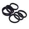Elástico Básico Online Preto de Alta Elasticidade Alargado e Espessado Anel de Toalha de Cabelo para Meninas Estilo Coreano Conjunto de Couro Elástico