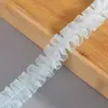 En stock 2.5cm color encaje plisado forma de I hilo de nieve cinturón DIY accesorios decorativos hechos a mano para ropa al por mayor