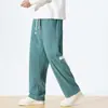Calça de veludo cotelê masculina Amazon/AliExpress/TikTok/temu calça reta solta calça casual masculina
