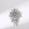 Broche de Espiga de Trigo de Cristal Austriaco Estilo Francés, Elegante y con Estilo, Moda para Mujer, Accesorios de Ropa de Corsage de Alta Gama