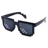 1 Gafas de Sol Pixeladas Mosaico de Minecraft Periféricos Bidimensionales de Anime Gafas de Juguete Thug Life Censuradas