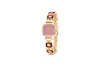 Nuevo Comercio Exterior Popular Cuadrado Caramelo de Roca Cubo de Azúcar Pequeño Reloj Diamante Grande Brillante Pulsera de Nácar Reloj para Mujer Dropshipping