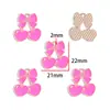 Colgante Rosa para Regalo del Día de San Valentín Hecho de Aleación con Goteo de Aceite, Accesorios para Joyería DIY, Pulsera, Pendientes, Llavero, Colgante W627