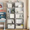 Estante de Livros Simples Estante de Armazenamento de Chão Estante de Livros para Mesa de Estudante Estante Pequena de Mesa para Crianças Estante de Armazenamento Simples Moderna Fábrica