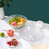 Bol de plástico simple para ensalada de cocina, bol para cocinar, patrón de báscula, bol para ensalada con patrón de martillo, bol grande para ensalada, venta al por mayor de fábrica