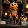 Producto nuevo transfronterizo Figura del Hombre Calabaza Halloween hombre calabaza estatua pequeña adorno de artesanía de resina