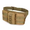 Bolsa de Cintura Impermeável para Armazenamento em Acampamento e Viagem ao Ar Livre, Acessórios Leves de Camuflagem para Caminhada e Ciclismo, Atacado