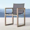 Mobiliário Moderno Simples para Exterior em Teca Conjunto de Mesa e Cadeiras de Jantar em Madeira Maciça Mesa e Cadeiras para Pátio de Casa Jardim