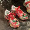 Zapatos Individuales de Malla Transpirable con Pedrería, Estilo Nuevo de Primavera y Otoño, Cruzados en la Parte Inferior de Durian, Zapatos Deportivos Casuales de Venta Caliente para Mujeres, Comercio Exterior
