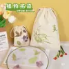 Bolsa de Lienzo para Frotar Plantas Paquete de Materiales DIY Herramientas para Pintura por Frotado Hecho a Mano para Niños Bufanda Cuadrada Pintura Actividad Padre-Hijo Salón