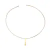 Venta Caliente Transfronteriza Colgante de Acero Inoxidable Collar para Hombre Árabe Joyería de Acero de Titanio de Gama Alta Collar de Pilar