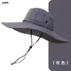 Sombrero de Pescador de Verano con Protección Solar para Montañismo para Hombre, Sombrero para Exteriores con Ala Ancha para Pesca en Verano