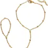 Joyería Transfronteriza Europea y Americana Estilo Étnico Cadena Simple Pulsera para Dedo Cadena Metálica Cadena para Dedo Cadena de Mano para Mujeres