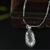 Pingente Semente da Fortuna de Jadeíta Birmanesa Natural Grau A para Homens e Mulheres, Requintado e Diverso, Único 9124