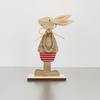Adornos de escritorio de conejito de Pascua de madera transfronterizo, artesanías, decoración de ambiente festivo, conejito de Pascua