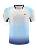 Nueva camiseta de bádminton YY, manga corta, secado rápido, unisex, camiseta deportiva transpirable para entrenamiento, camiseta de bádminton absorbente de sudor con logo impreso