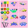 Esponja Pincel para Pintar Infantil, Rodillo para Graffiti, Pincel de Pintura, Diversos Sellos de Esponja de Colores, Herramientas Creativas Educativas para Colorear