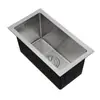 Lavabo Hecho a Mano de Acero Inoxidable 304 Transfronterizo Personalizado Bajo Encimera Barra de Bar Lavabo Pequeño de una Ranura Cocina Lavabo Engrosado para Lavar Platos