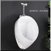 Orinal automático con sensor de pared y de pie, orinal cerámico para el hogar, orinal para hombres, orinal para adultos
