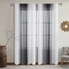 Cortinas Transparentes de Nuevo Modelo Multicolor Degradado Transfronterizas con Barra, Cortinas Transparentes Semi-Opacas Venta al por Mayor Producto Terminado Dropshipping Temu