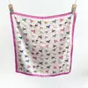 Bufanda Cuadrada Pequeña de Verano 2026 con Estampado de Perro de Dibujos Animados, Pañuelo para la Cabeza Lindo, Bufanda de Seda Versátil Estilo Coreano, Bufanda para el Cuello