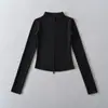 Camiseta Básica de Cuello Alto con Forro de Polar para Mujer, Estilo Otoño e Invierno, Top Interior Corto, Estilo Puro Deseo, Camiseta de Manga Larga Ajustada