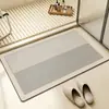 Tapete de Chão para Banheiro Estilo Wabi-Sabi de Terra de Diatomáceas, Absorvente de Água, Secagem Rápida, Antiderrapante, Resistente à Sujeira, Fácil de Cuidar, Tapete para Pés para Entrada de Banheiro