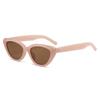 Gafas de Sol Blancas con Montura Blanca Estilo Ojo de Gato, Tendencia 2026, Estilo Urbano Popular, Protección Solar, Protección UV para Mujeres