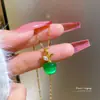 [Acero de titanio] manzana auspiciosa piedra ópalo manzana de diamante diamante Navidad plano un noche plano un Collar de frutas