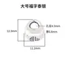 Colgante de Plata de Ley S925 Maciza Estilo Mismo que Xiaohongshu Colgante de Candado de Plata Accesorios de Plata para Pulsera Collar DIY Cuerda