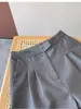 Novo Conjunto de Shorts Feminino Verão 2025 Shorts Casuais Comprimento do Joelho Reto Soltos Caimento Calças de Pernas Largas Feminino