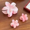 Novo Presilha de Cabelo Flor Plumeria Japonesa e Coreana Design Floral de Fada Criativo Moda Fresca Acessório Simples para Cabelo