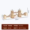 Rompecabezas 3D de Madera Transfronterizo Big Ben Puente de la Torre de Londres Camión Petrolero Juguete Creativo Hecho a Mano DIY