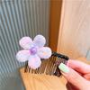 Novo Pente de Cabelo Infantil Adorno de Cabeça para Menina Não Machuca a Testa da Menininha Pente de Cabelo de Princesa Flor de Cabelo Cartoon Acessórios de Cabelo