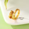 Anillo Ruyi Esmaltado Azul Quemado Vietnam Saute Estilo Nacional Anillo de Esmalte para Hombres y Mujeres Anillo de Boda Patrón de Dragón Gema