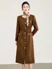 2616302-Nanyou Estilo Pequeña Fragancia Vestido Dignificado Elegante para el Trabajo Otoño Invierno Nueva Ropa para Mujer Manga Larga Falda Ceñida a la Cintura
