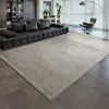 Tapete Sala de Estar Luxo Leve Alta Qualidade Sem Lavagem Limpável Cinza Minimalismo Italiano Capacho Impermeável à Prova de Manchas Tapete para Casa