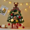 Decorações de Natal Novas Transfronteiriças Mini Árvore de Natal de Mesa com Luzes Enfeites Luminosos Decoração de Feriado Presentes