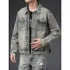Chaqueta Fresca para Hombre Primavera y Otoño 2025, Marca Trendy de Alta Calle Ins, Estilo Hong Kong, Estilo Harajuku Japonés, Versión Coreana Chaqueta Holgada de Moda