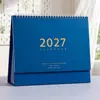 Calendario 2027: Adorno de Escritorio Minimalista, Estilo Morandi, Fresco y Creativo, Planificador de Oficina y Rastreador de Tareas Diarias