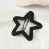 Pinza para Flequillo Estilo Nuevo, Pasador de Estrella de Cinco Puntas, Pinza de Terciopelo para la Parte Posterior de la Cabeza, Pinza para Maquillaje, Pinza Lateral para Niñas