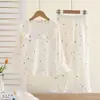 Pijama Nuevo 2026 para Niñas, Conjunto Delgado de Manga Larga de Algodón Nube para Primavera y Otoño, Ropa de Casa de Verano para Niñas Mayores