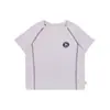Conjunto Esportivo de Verão 2026 para Meninos Wulibuyi, Camiseta Casual Simples de Manga Curta com Shorts Listrados Color Block para Crianças